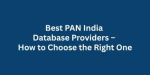 Best PAN India Database Providers – How to Choose the Right One