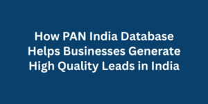 How PAN India Database Helps Businesses Generate High Quality Leads in India