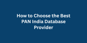 How to Choose the Best PAN India Database Provider