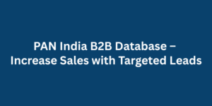 PAN India B2B Database – Increase Sales with Targeted Leads