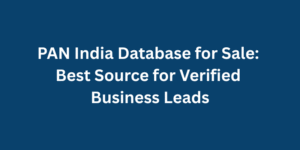 PAN India Database for Sale Best Source for Verified Business Leads