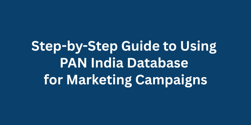 Step-by-Step Guide to Using PAN India Database for Marketing Campaigns