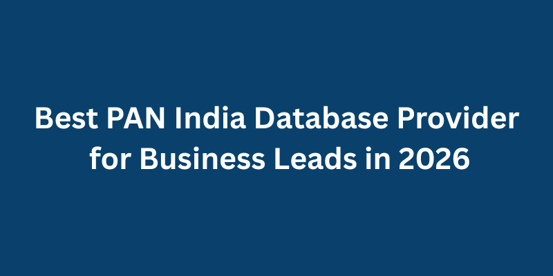 Best PAN India Database Provider for Business Leads in 2026