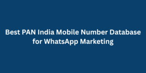 Best PAN India Mobile Number Database for WhatsApp Marketing