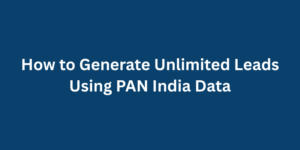 How to Generate Unlimited Leads Using PAN India Data